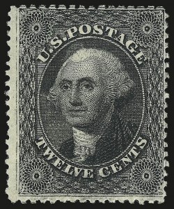 Sale 984, Lot 191, 12c 1857-60 Issue (Scott 36-36B)