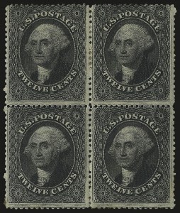 Sale 984, Lot 193, 12c 1857-60 Issue (Scott 36-36B)