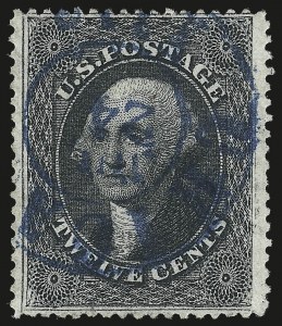 Sale 984, Lot 195, 12c 1857-60 Issue (Scott 36-36B)