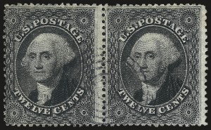 Sale 984, Lot 197, 12c 1857-60 Issue (Scott 36-36B)
