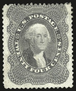 Sale 984, Lot 198, 24c-90c 1860 Issue (Scott 37-39)