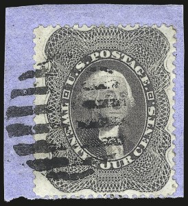 Sale 984, Lot 208, 24c-90c 1860 Issue (Scott 37-39)