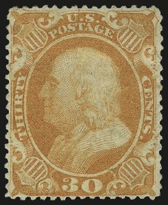 Sale 984, Lot 213, 24c-90c 1860 Issue (Scott 37-39)