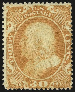 Sale 984, Lot 214, 24c-90c 1860 Issue (Scott 37-39)