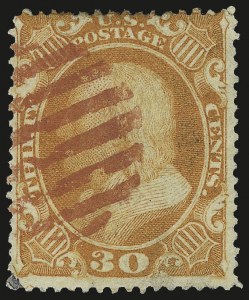Sale 984, Lot 218, 24c-90c 1860 Issue (Scott 37-39)