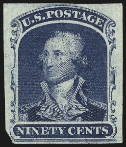 Sale 984, Lot 225, 24c-90c 1860 Issue (Scott 37-39)