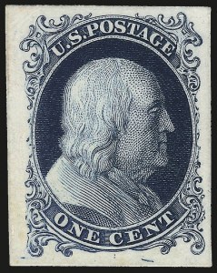 Sale 984, Lot 232, 1875 Reprint of 1857-60 Issue (Scott 40-47)