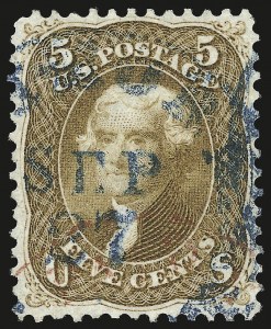 Sale 984, Lot 280, 1861-66 Issue (Scott 63-68)