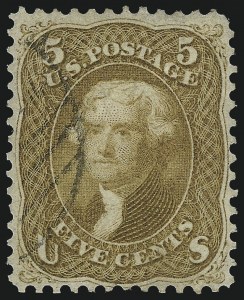 Sale 984, Lot 282, 1861-66 Issue (Scott 63-68)