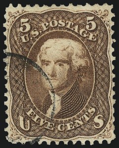 Sale 984, Lot 309, 1861-66 Issue (Scott 69-78)