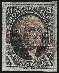 Sale Number 984, Lot Number 32, 1847 Issue (Scott 1-2)