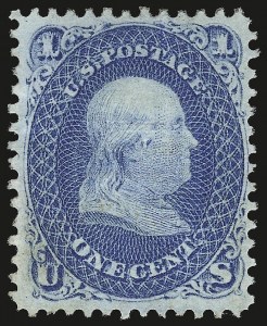 Sale 984, Lot 331, 1867-68 Grilled Issue (E Grill - Scott 86-91)