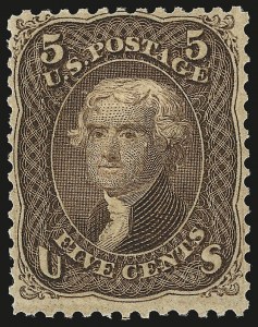 Sale 984, Lot 336, 1867-68 Grilled Issue (F Grill - Scott 92-101)