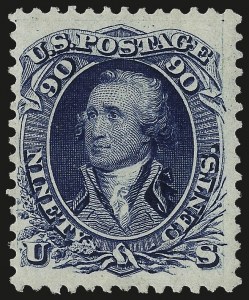 Sale 984, Lot 358, 1875 Re-Issue of 1861-66 Issue (Scott 102-111)
