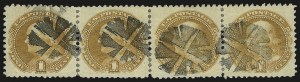 Sale 984, Lot 363, 1c-2c 1869 Pictorial Issue (Scott 112-113)