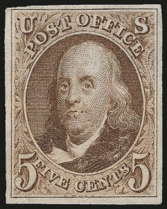 Sale 984, Lot 45, 1875 Reproduction of 1847 Issue (Scott 3-4)