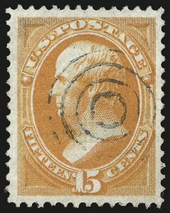 Sale 984, Lot 468, 1870-71 National Bank Note Co. Grilled Issue (Scott 134-144)