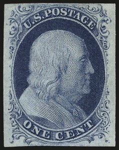 Sale Number 984, Lot Number 53, 1c 1851-56 Issue (Scott 5-9) Sale Number 984, Lot Number 53, 1c 1851-56 Issue (Scott 5-9)