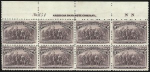 Sale 984, Lot 543, 1893 Columbian Issue (1c thru 8c, Scott 230-236)