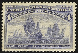 Sale 984, Lot 544, 1893 Columbian Issue (1c thru 8c, Scott 230-236)
