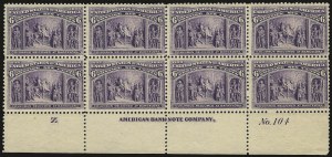 Sale 984, Lot 548, 1893 Columbian Issue (1c thru 8c, Scott 230-236)