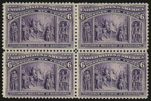 Sale 984, Lot 549, 1893 Columbian Issue (1c thru 8c, Scott 230-236)