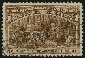 Sale 984, Lot 558, 1893 Columbian Issue (10c thru $1.00, Scott 237-241)