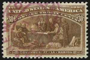 Sale 984, Lot 559, 1893 Columbian Issue (10c thru $1.00, Scott 237-241)