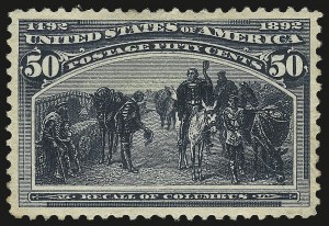 Sale 984, Lot 561, 1893 Columbian Issue (10c thru $1.00, Scott 237-241)
