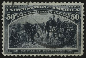 Sale 984, Lot 564, 1893 Columbian Issue (10c thru $1.00, Scott 237-241)