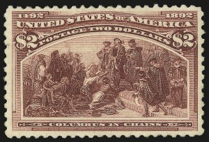 Sale 984, Lot 579, 1893 Columbian Issue ($2.00 thru $5.00, Scott 242-245)