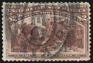 Sale 984, Lot 590, 1893 Columbian Issue ($2.00 thru $5.00, Scott 242-245)