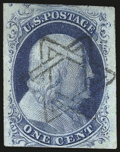 Sale 984, Lot 60, 1c 1851-56 Issue (Scott 5-9)