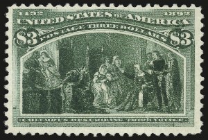 Sale 984, Lot 601, 1893 Columbian Issue ($2.00 thru $5.00, Scott 242-245)