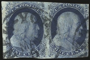 Sale 984, Lot 62, 1c 1851-56 Issue (Scott 5-9)