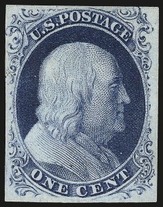Sale 984, Lot 68, 1c 1851-56 Issue (Scott 5-9)