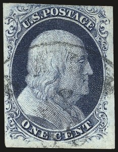 Sale 984, Lot 73, 1c 1851-56 Issue (Scott 5-9)