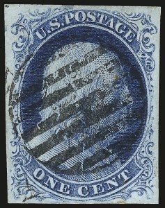 Sale 984, Lot 75, 1c 1851-56 Issue (Scott 5-9)