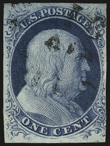 Sale 984, Lot 77, 1c 1851-56 Issue (Scott 5-9)