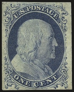 Sale 984, Lot 80, 1c 1851-56 Issue (Scott 5-9)