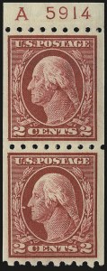 Sale 984, Lot 864, 1912-14 Washington-Franklin Issue (Scott 405-423)