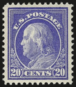 Sale 984, Lot 871, 1912-14 Washington-Franklin Issue (Scott 405-423)