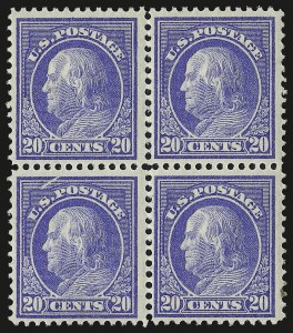 Sale 984, Lot 872, 1912-14 Washington-Franklin Issue (Scott 405-423)
