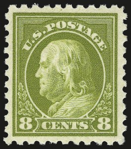 Sale 984, Lot 904, 1916-17 Issues (Scott 461-480), 8c Olive Green (470) Sale 984, Lot 904, 1916-17 Issues (Scott 461-480)