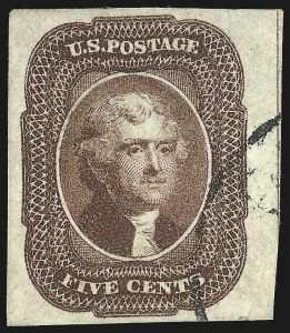 Sale 984, Lot 92, 5c-12c 1851-56 Issue (Scott 12-17)