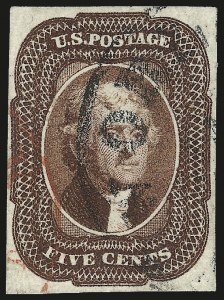 Sale 984, Lot 94, 5c-12c 1851-56 Issue (Scott 12-17)