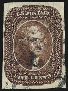 Sale 984, Lot 97, 5c-12c 1851-56 Issue (Scott 12-17)