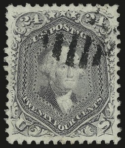 Sale 989, Lot 110, 1867-68 Grilled Issue and 1875 Re-Issue