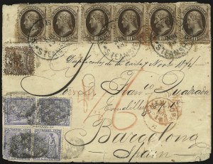Sale 989, Lot 123, 1869 Pictorial Issue and 1875 Re-Issue