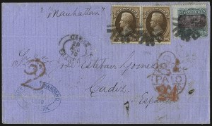 Sale 989, Lot 132, 1869 Pictorial Issue and 1875 Re-Issue